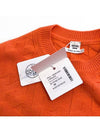 Women s Knit H Logo Wool Long Sleeve Sweater Orange - HERMES - BALAAN 6