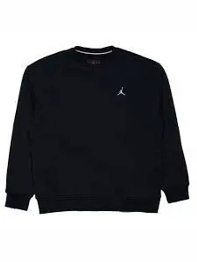 Jordan Essentials Fleece Crewneck Sweatshirt Black - NIKE - BALAAN 2