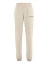 Logo Print Banding Pants Casual Track Pants Cream - SPORTY & RICH - BALAAN 2