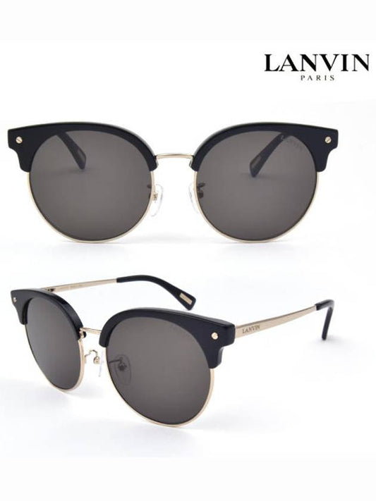 Eyewear Round Frame Sunglasses Black - LANVIN - BALAAN 2