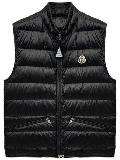 Gui Logo Patch Padded Vest Black - MONCLER - BALAAN 2