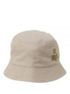 Haley Embroidered Logo Bucket Hat Beige - ISABEL MARANT - BALAAN 2