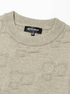 Men s Viscose Logo Lettering Jacquard Knit BEIGE - 20THHOLE - BALAAN 7