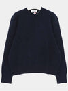 Arm Band Merino Wool Pique Knit Top Navy - THOM BROWNE - BALAAN 2