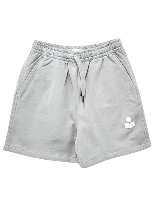 MIRANA Logo Banding Short Pants Blue Ecru SH0060FA A1M07E LUEC - ISABEL MARANT ETOILE - BALAAN 1