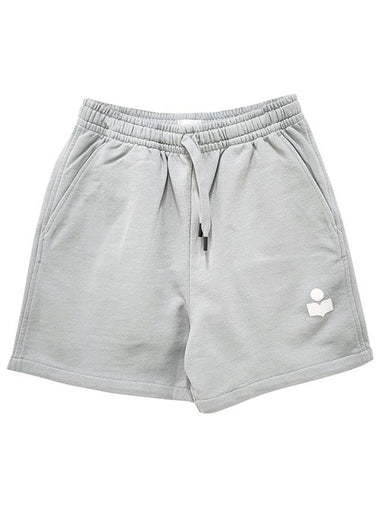 Logo Detail Drawstring Shorts Light Blue - ISABEL MARANT ETOILE - BALAAN 2