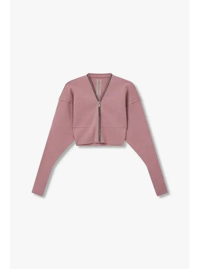 WOMEN Easy Zip up Batwing Jacket Pink - RICK OWENS - BALAAN 1