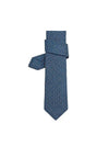 7 H Robe Du Soir Silk Tie Marine - HERMES - BALAAN 1