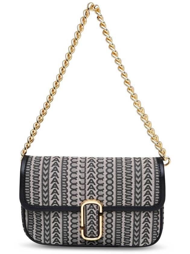 J Marc Monogram Jacquard Shoulder Bag Beige Black - MARC JACOBS - BALAAN.