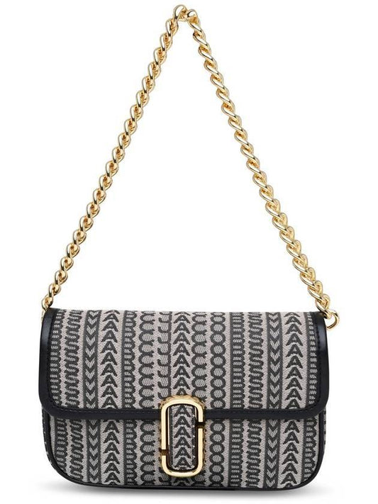 J Marc Monogram Jacquard Shoulder Bag Beige Black - MARC JACOBS - BALAAN 1