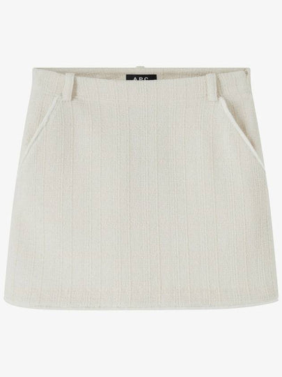 Women's Tweed A-Line Skirt Ecru - A.P.C. - BALAAN 2