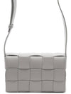 Cassette Intrecciato Small Cross Bag Grey - BOTTEGA VENETA - BALAAN 3