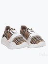 Vintage Check Suede Leather Sneakers Archive Beige - BURBERRY - BALAAN 2