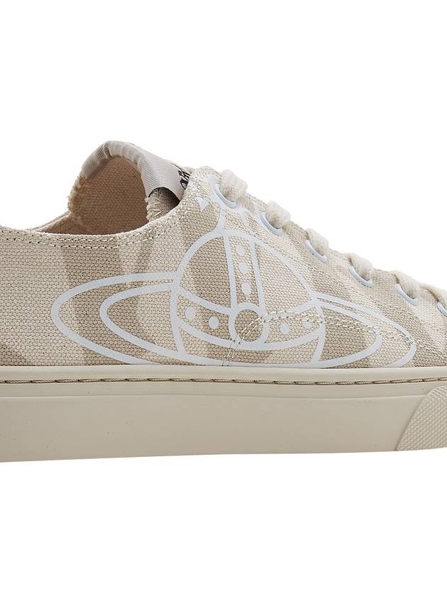 ORB Print Canvas Low Top Sneakers Beige - VIVIENNE WESTWOOD - BALAAN 11