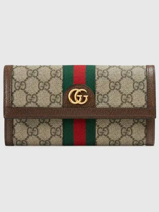 Ophidia Canvas Long Wallet Brown - GUCCI - BALAAN 2