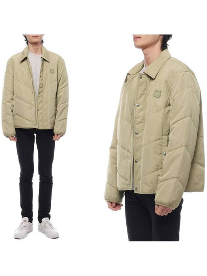 Quilted Nylon Frontal Logo Patch Jacket Canvas - MAISON KITSUNE - BALAAN 2