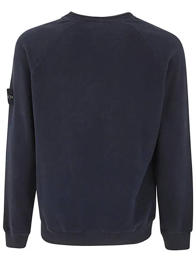 Stretch Cotton Fleece Mock Turtleneck Sweatshirt Navy - STONE ISLAND - BALAAN 4