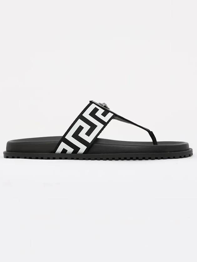 Medusa Greca Flip Flops White Black - VERSACE - BALAAN 3