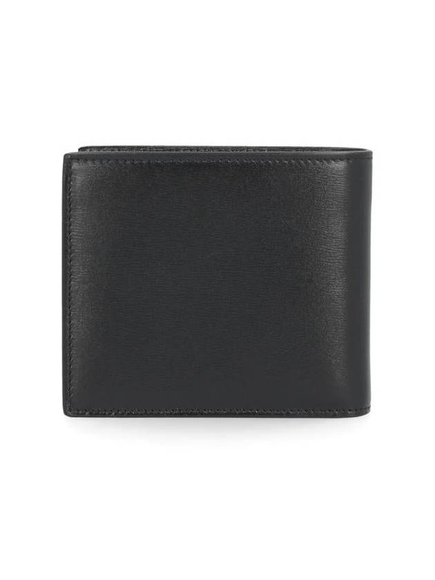 Tiny Monogram Half Wallet Black Gold - SAINT LAURENT - BALAAN 4