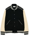 Teddy Wool Bomber Jacket Black - ROLLING STUDIOS - BALAAN 1