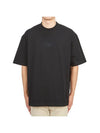 BB Embroidered Logo Short Sleeve T-Shirt Black - BALENCIAGA - BALAAN 1