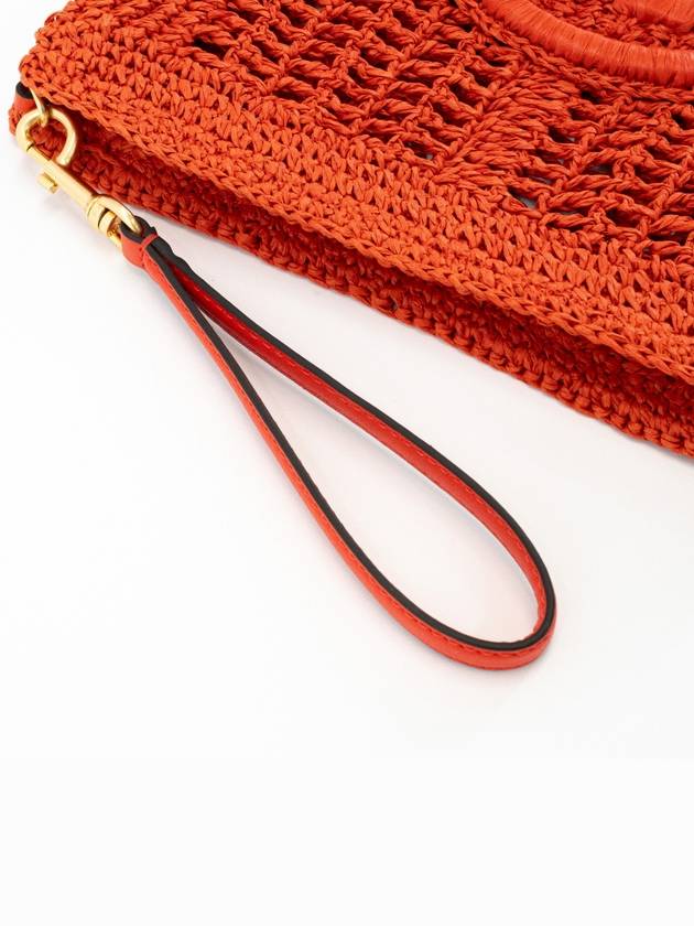 Ella Crochet Pouch Bag Orange - TORY BURCH - BALAAN 6