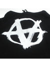 Double Anarchy Logo Hoodie Black - VETEMENTS - BALAAN.