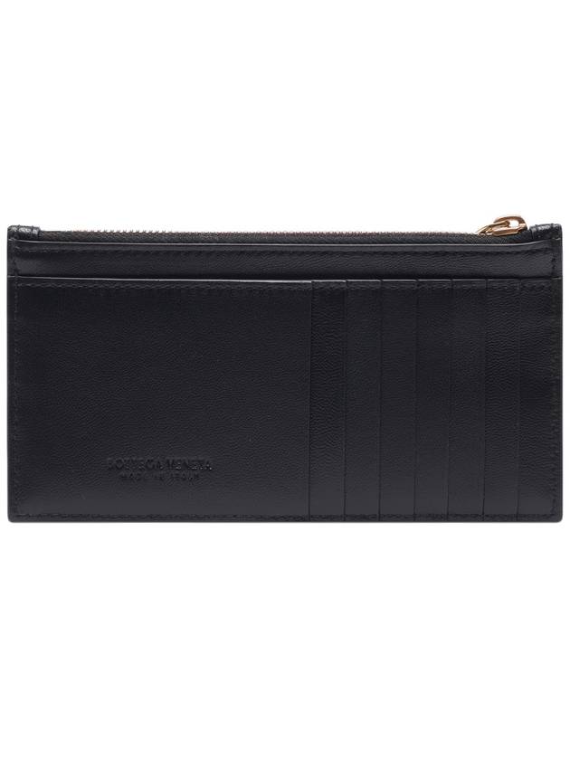 Intrecciato Zipper Card Wallet Black - BOTTEGA VENETA - BALAAN 5