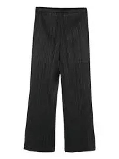 Pleated Basic Crop Pants Black - ISSEY MIYAKE - BALAAN 2