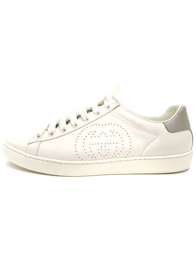 Interlocking GG Silver Tab Low Top Sneakers White - GUCCI - BALAAN 2