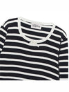 Striped shirring knit Black - THE GREEN LAB - BALAAN 3