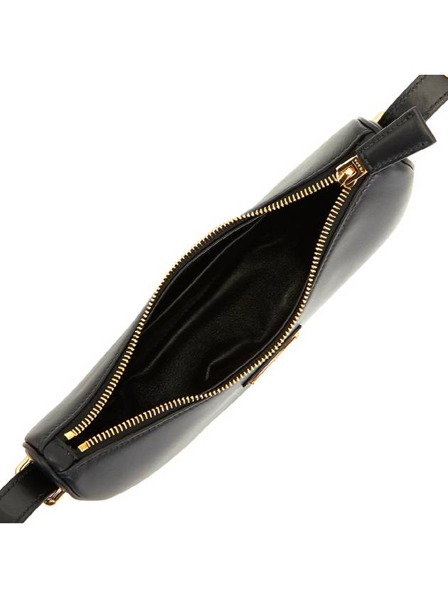 Arque Leather Shoulder Bag Black - PRADA - BALAAN 7