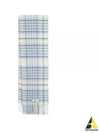 L’echarpe Carro Le Chouchou Jacquard Check Scarf Light Blue - JACQUEMUS - BALAAN 2