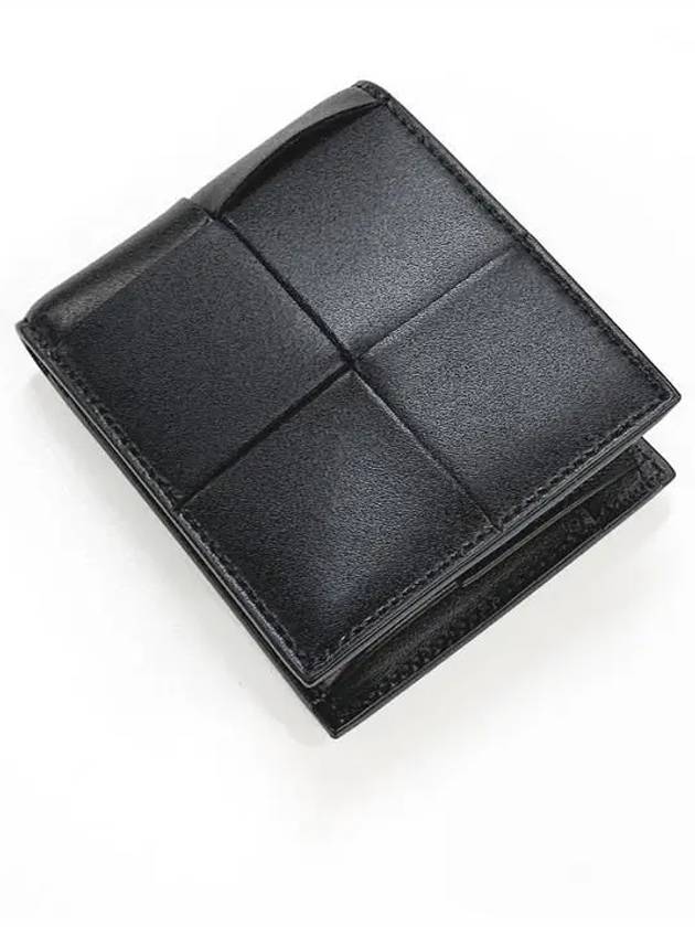 Intrecciato Coin Pocket Half Wallet Black - BOTTEGA VENETA - BALAAN 4