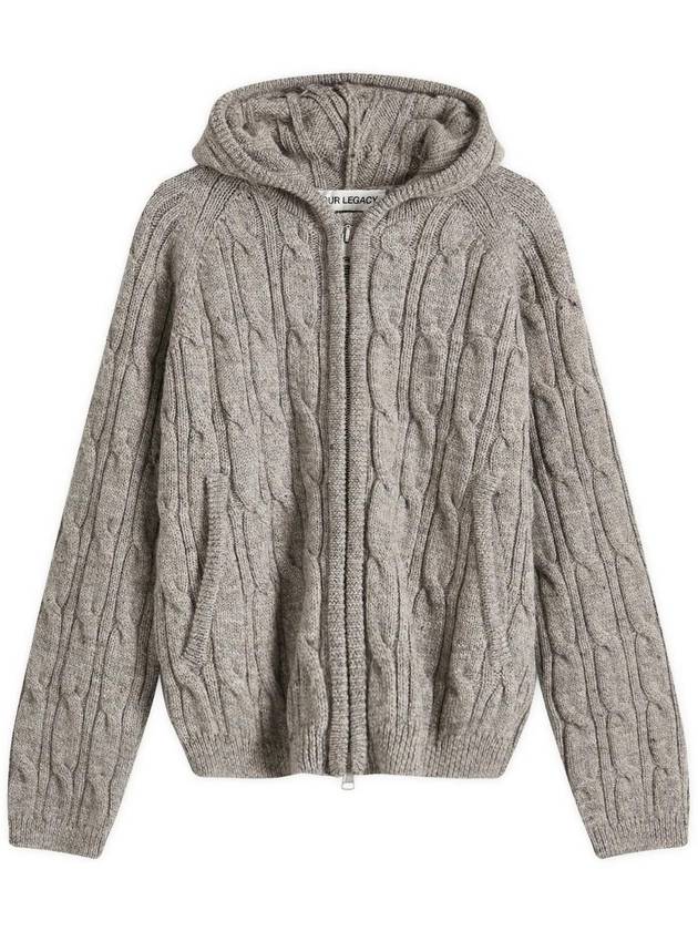 Level Hooded Cardigan Grey - OUR LEGACY - BALAAN 1