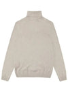 Le Pal logo patch cashmere blend turtleneck sweater beige - COLMAR - BALAAN 3