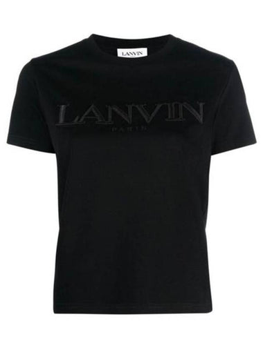 Short Sleeve T Shirt RWTS0030J208 10 Black - LANVIN - BALAAN 1