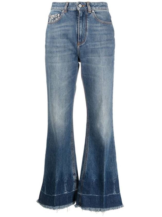 Denim Straight Pants 6D0031 3SPH914480 BLUE - STELLA MCCARTNEY - BALAAN 2