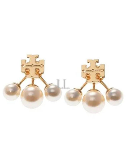 Kira White Pearl Earrings Gold - TORY BURCH - BALAAN 2