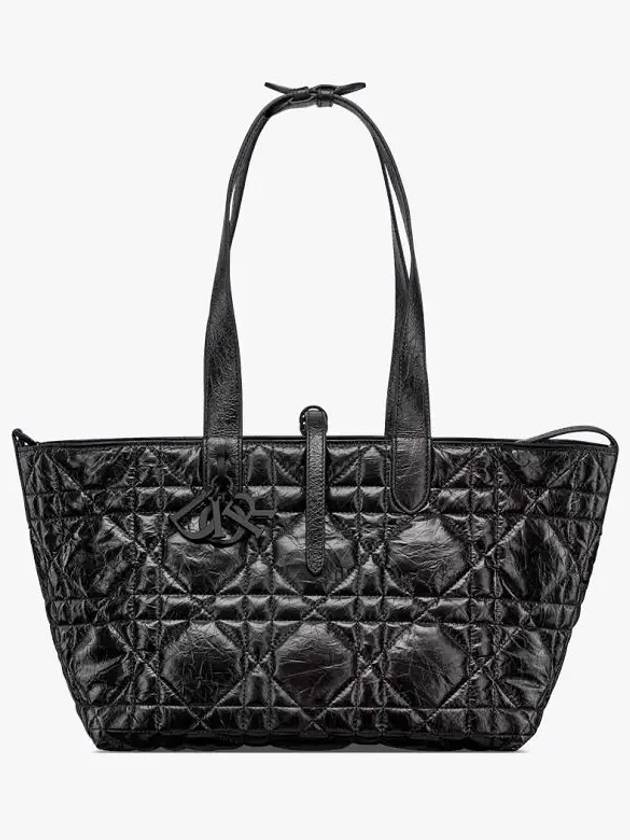 Toujours Cannage Medium Calfskin Tote Bag Black - DIOR - BALAAN 5