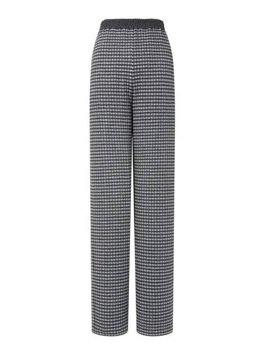 ARMANI 30 9 29 Women s Check Pattern Banding Pants Dark Gray - EMPORIO ARMANI - BALAAN 1