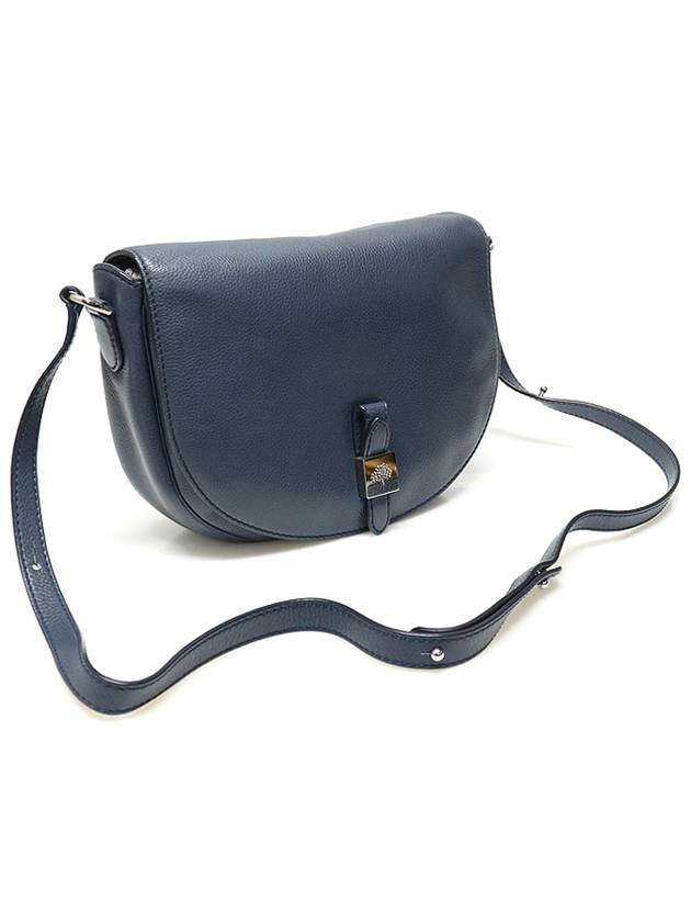 HH3002 Navy Soft Grain Leather Tessie Satchel Medium Crossbag - MULBERRY - BALAAN 3