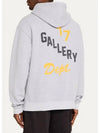 Logo Printed Cotton Hooded Zip Up Jacket Gray DGH 2061 - GALLERY DEPT. - BALAAN 5