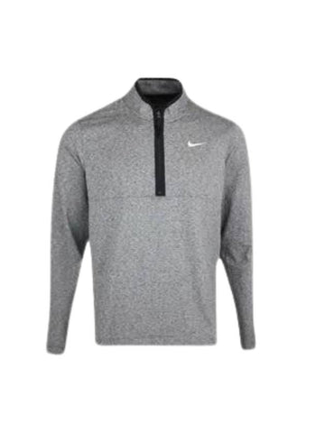 Men's Golf Dri-Fit Victory Heather Half Zip Top Grey - NIKE - BALAAN 1