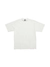 Rhinestone Logo Cotton Short Sleeve T-Shirt White - BALENCIAGA - BALAAN 2