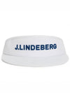 Viktor Embroidered Logo Visor White - J.LINDEBERG - BALAAN 2