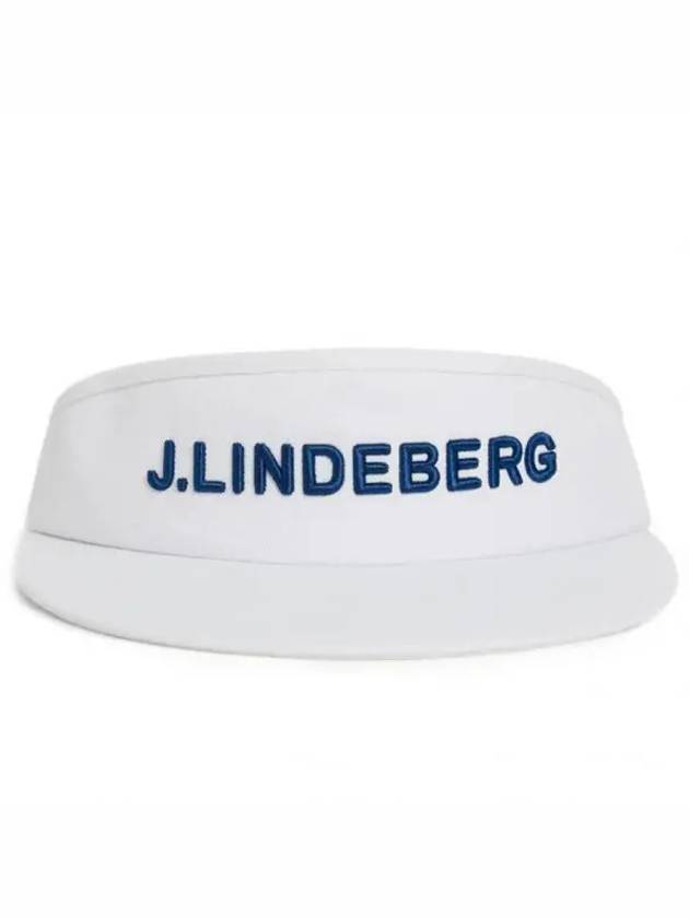 Viktor Embroidered Logo Visor White - J.LINDEBERG - BALAAN 2