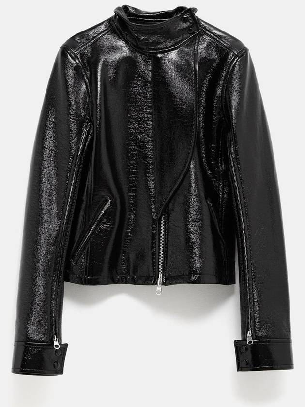 Zipped Vinyl Motorcycle Jacket - COURREGES - BALAAN 1