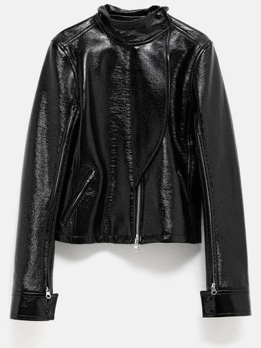 Zipped Vinyl Motorcycle Jacket - COURREGES - BALAAN 1