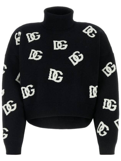 Intarsia turtleneck black - DOLCE&GABBANA - BALAAN 2